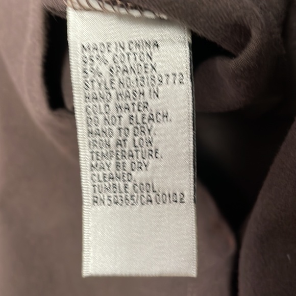 Classic Tank By Peter Nygard, Dark Brown, Sz Large NWOT - Picture 4 of 5